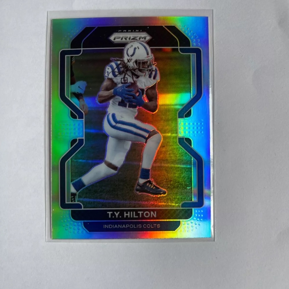 2021 Panini Prizm -Silver Prizm #21 T.Y. Hilton Indianapolis Colts